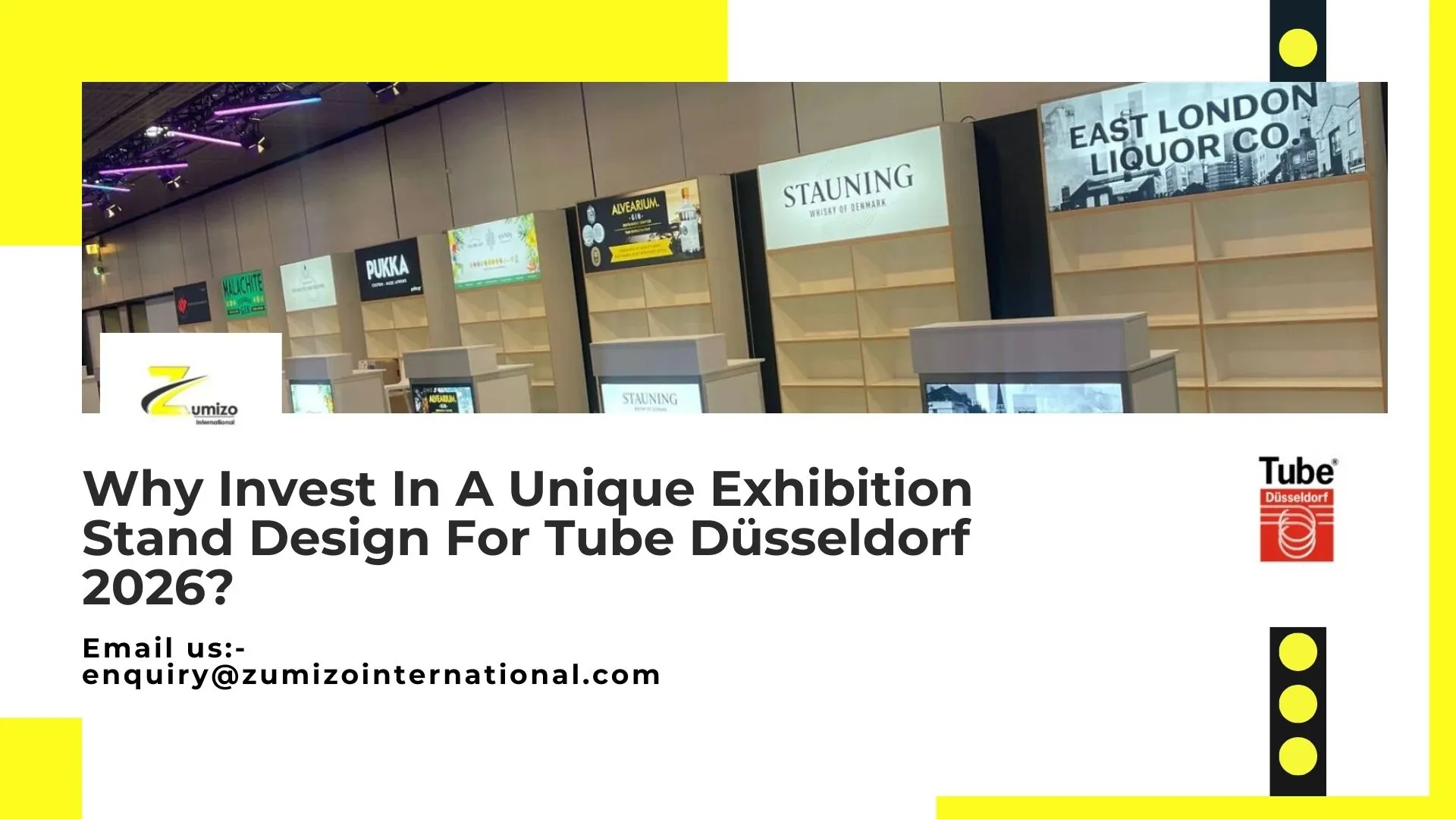 Unique exhibition stand design for Tube Düsseldorf 2026 | zumizointernational.com